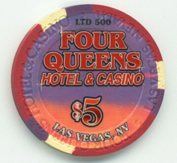 Las Vegas Four Queens Veterans Day 2005 $5 Casino Chip