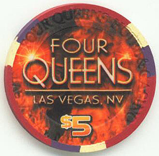 Four Queens Man's Four Vices $5 Casino Chip
