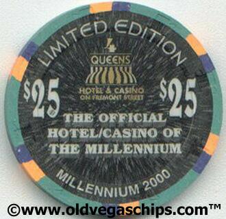 Las Vegas Four Queens Millennium $25 Casino Chip