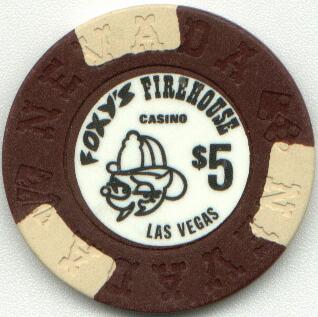 Las Vegas Foxy's Firehouse $5 Casino Chip