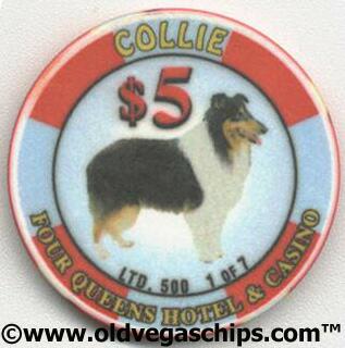Four Queens Collie $5 Casino Chip