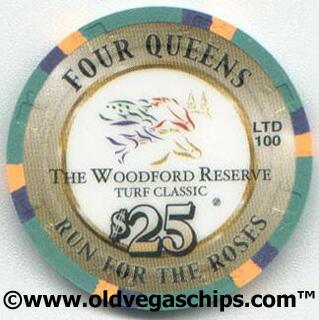 Las Vegas Four Queens Kentucky Derby 2000 $25 Casino Chip