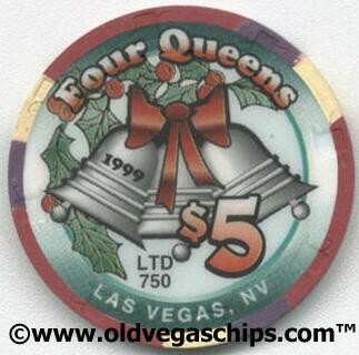 Four Queens Christmas 1999 $5 Casino Chip