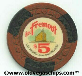 Las Vegas Fremont Hotel Arrowdie $5 Chip