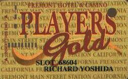Fremont Casino Players Gold Slot Club Card 