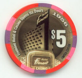 Fremont Hotel Fremont Opens 1956 50th Anniversary $5 Casino Chip