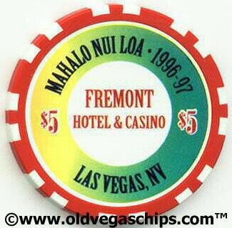 Las Vegas Fremont Hotel Mahalo $5 Casino Chip