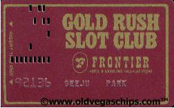 Frontier Casino Gold Rush Slot Club Card
