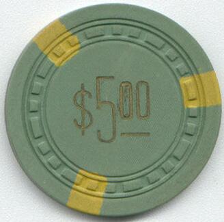 Las Vegas Frontier Club $5 Poker Chip