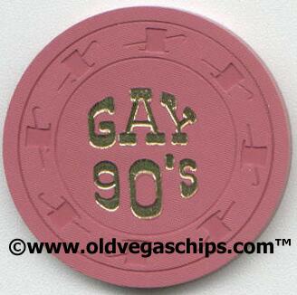 Las Vegas Gay 90's 50¢ Casino Chips