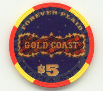 Gold Coast Forever Plaid $5 Casino Chip