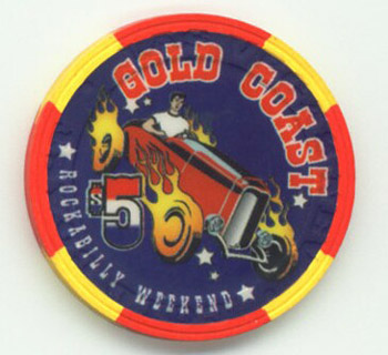 Gold Coast Rockabilly Weekend 2005 $5 Casino Chip