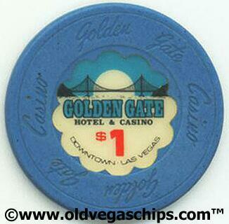 Obsolete 1980's Golden Gate $1 Casino Chip