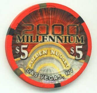 Las Vegas Golden Nugget Millennium $5 Casino Chip