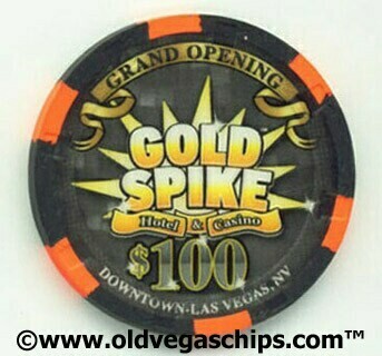 Gold Spike Casino Grand Opening 2009 $100 Casino Chip