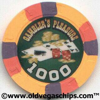 Gambler's Pleasure Paul-Son Clay Poker Chip $1000