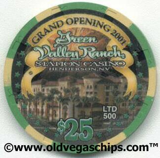 Las Vegas Green Valley Ranch $5 Grand Opening $25 Casino Chips
