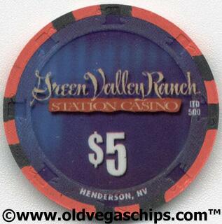 Las Vegas Green Valley Ranch Whiskey Sky $5 Casino Chip