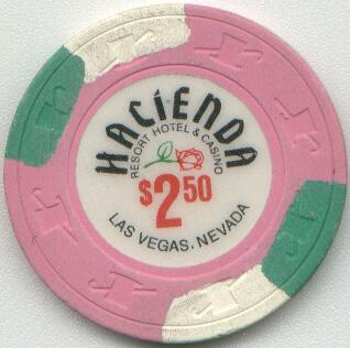 Las Vegas Hacienda Casino Rose $2.50 Casino Chip