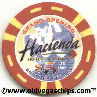 Hacienda $5 Grand Opening Casino Chip