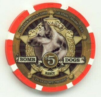 Hard Rock Hotel Bomb Dogs Nancy $5 Casino Chip