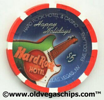 Hard Rock Hotel Chrsitmas 2008 $5 Casino Chip