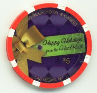 Hard Rock Hotel Christmas 2009 $5 Casino Chip