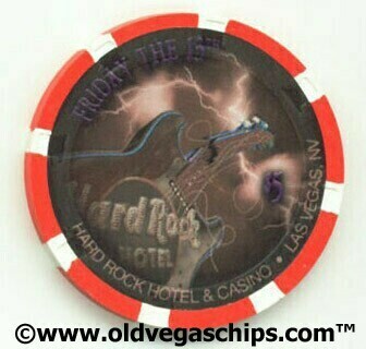 Hard Rock Hotel Friday the 13th March 2009 $5 Casino Chip