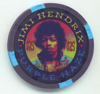 Las Vegas Hard Rock Hotel Jimi Hendrix $25 Casino Chip