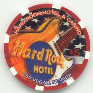Las Vegas Hard Rock Hotel Lenny Kravitz $5 Casino Chip