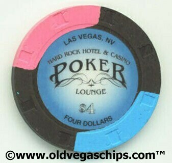 Hard Rock Hotel Poker Room $4 Casino Chip