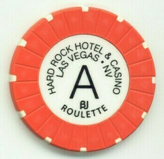 Hard Rock Hotel Roulette Casino Chip -  Orange