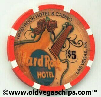 Hard Rock Hotel Valentine's Day 2009 $5 Casino Chip