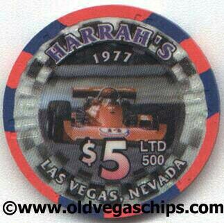 Harrah's AJ Foyt 1977 $5 Casino Chip