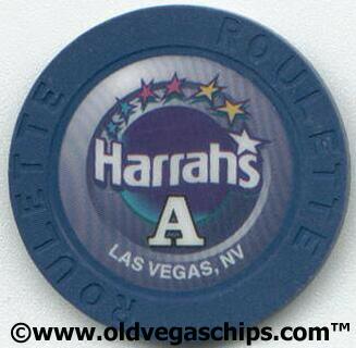 Harrah's Roulette Blue Casino Chip