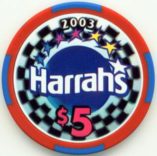 Harrah's Race Car $5 Casino Chip