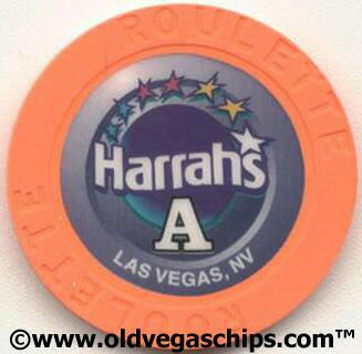 Harrah's Orange Roulette Chip