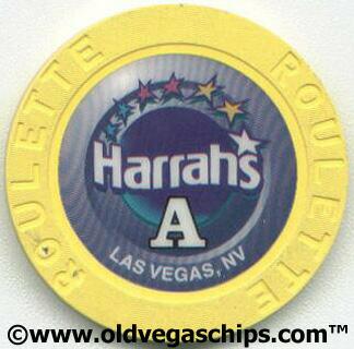 Harrah's Roulette Yellow Casino Chip
