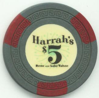 Harrah's Club Old $5 Casino Chip 