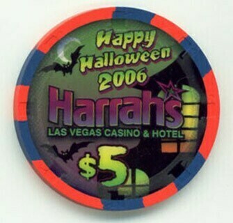 Harrah's Halloween 2006 $5 Casino Chip