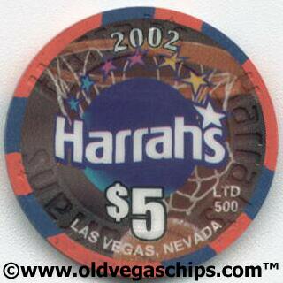 Las Vegas Harrah's Slam Fever 2002 $5 Casino Chip