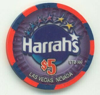 Harrah's Claudine 2001 $5 Casino Chip