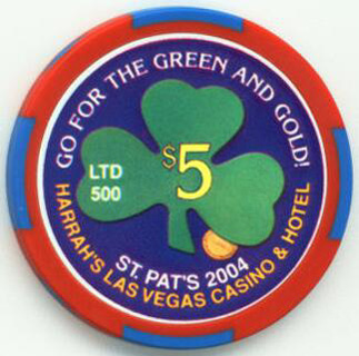 Harrah's St. Patrick's Day 2004 $5 Casino Chip