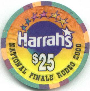 Las Vegas Harrah's National Finals Rodeo 2000 $25 Casino Chip