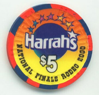 Harrah's National Finals Rodeo 2000 $5 Casino Chip