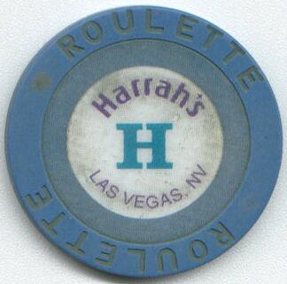 Harrah's Blue Roulette Chip