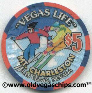 Harrah's Vegas Life Mt. Charleston $5 Casino Chip