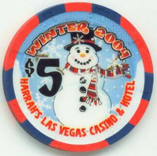 Harrah's Winter 2004 $5 Casino Chip