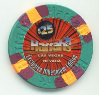 Las Vegas Harrah's Millennium $25 Casino Chip