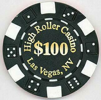 High Roller Casino $100 Poker Chip